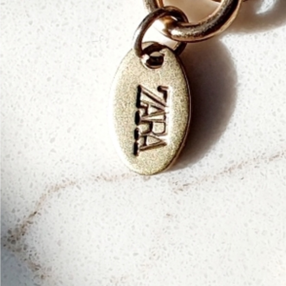 Zara Exaggerated Big Eye Square Link Gold Long Sweater Necklace Bling - Picture 10 of 16